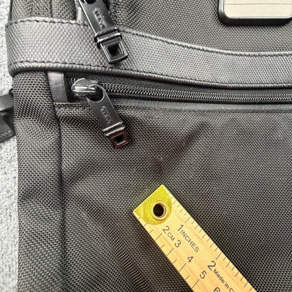 Tumi‎ Alpha Ballistic Nylon Slim Deluxe Portfolio Briefcase Black Mens
